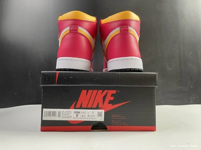Rep LUCY Red OGLight 555088-603 Jordan 1 Air High Fusion 0807